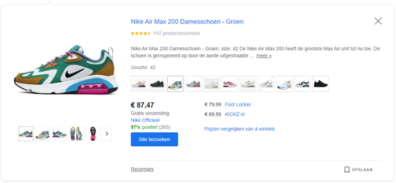 Google Klantenreviews bij Google Shopping